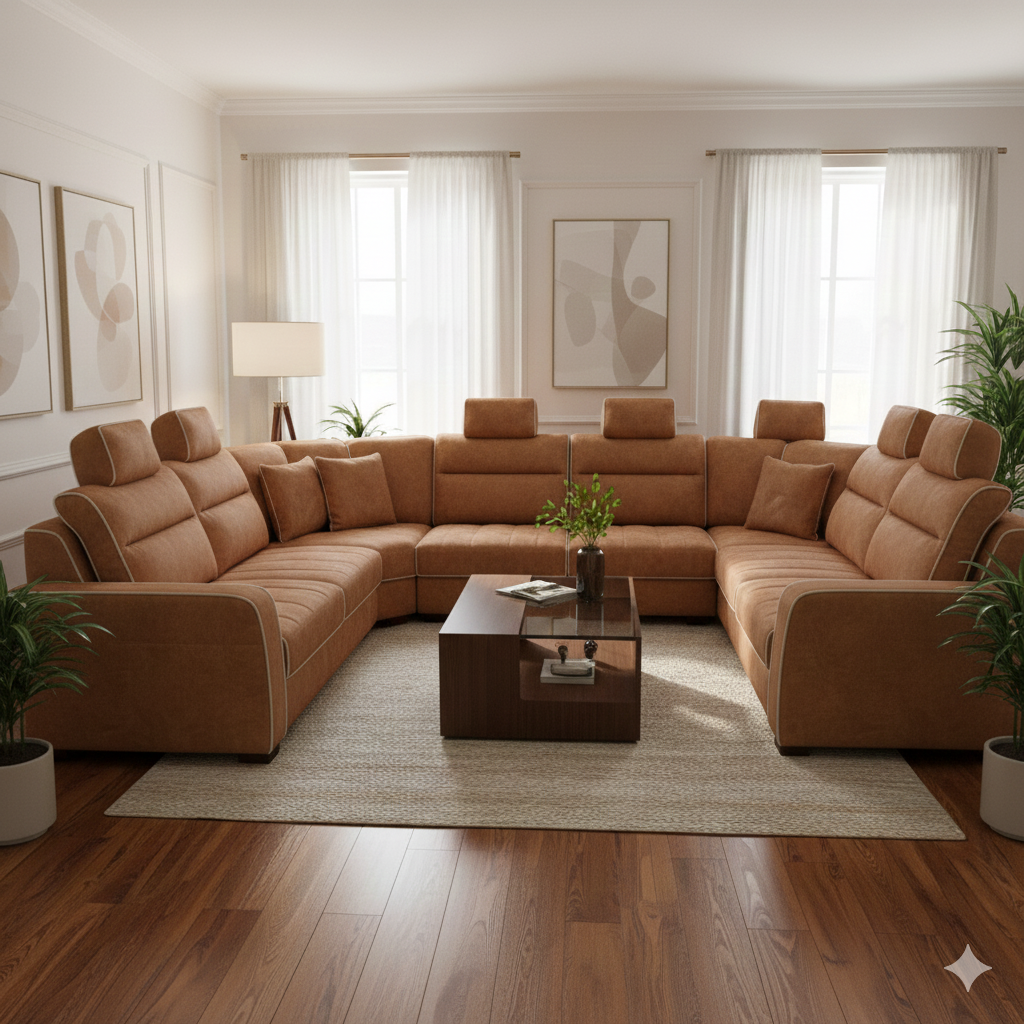 Large Capacity 7 Seater Sofa Collection