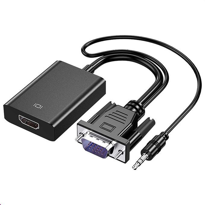 VGA To HDMI Converter Adapter Cable With Audio