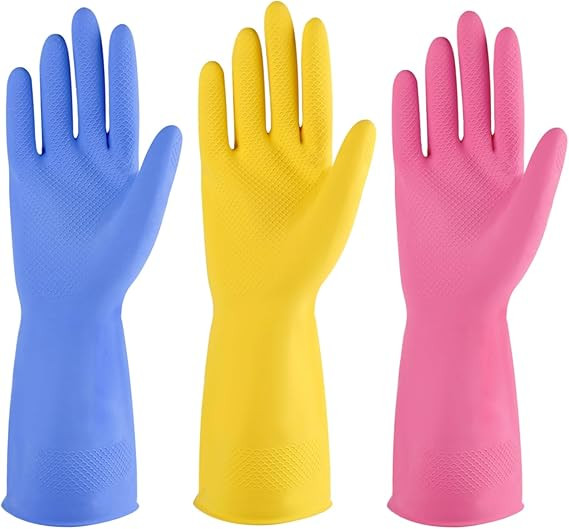 Ga zikoreshwa mu masuku atandukanye zikoreshwa , Rubber gloves reusable