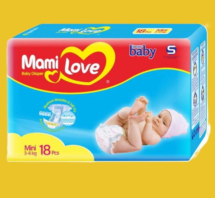 pampa za abana Mami love ikarito 84pc, Diapers