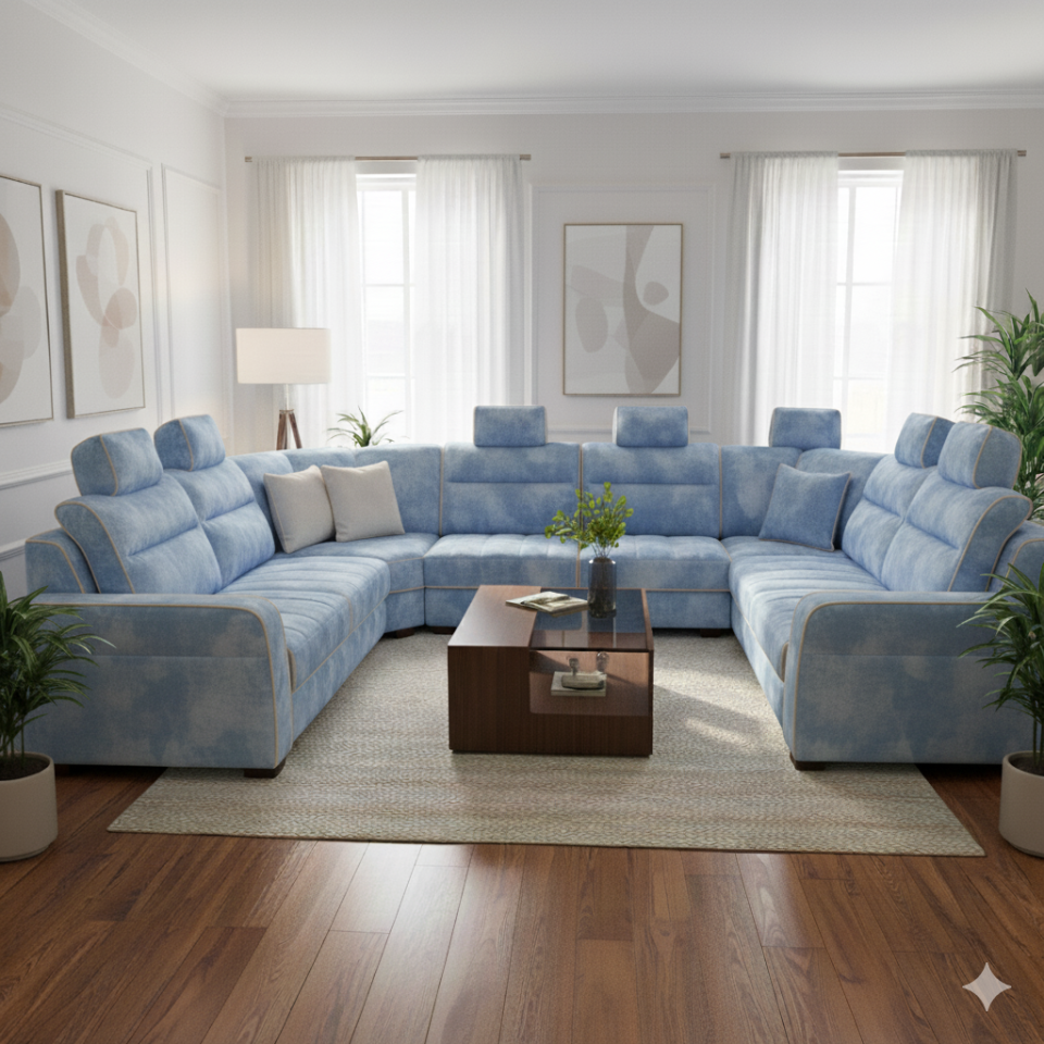 Large Capacity 7 Seater Sofa Collection