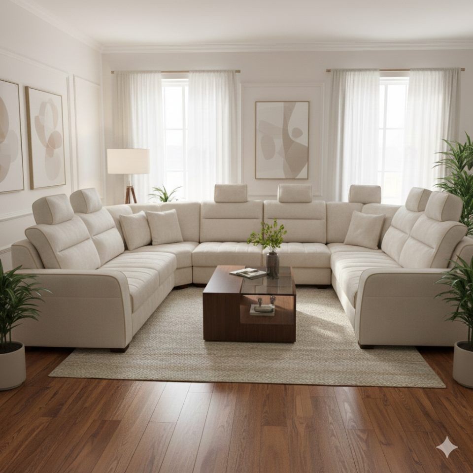 Large Capacity 7 Seater Sofa Collection