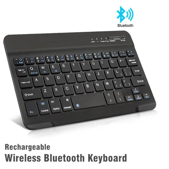 Bluetooth Keyboard Portable Mini Wireless Keyboard Rechargeable For IPad Tablet 8