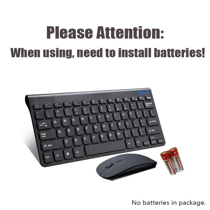 Qwen Mini Wireless Mouse & Keyboard Combo -Black 5