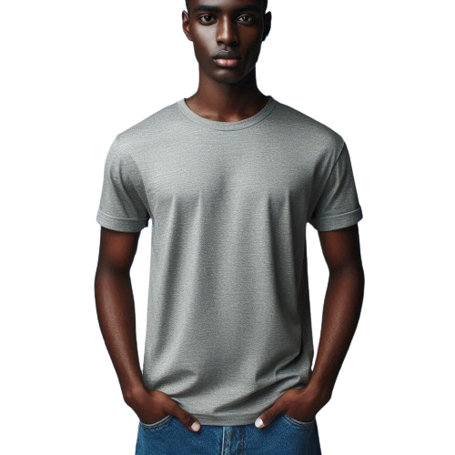 T-shirt cotton, polyester ivu y'abagabo