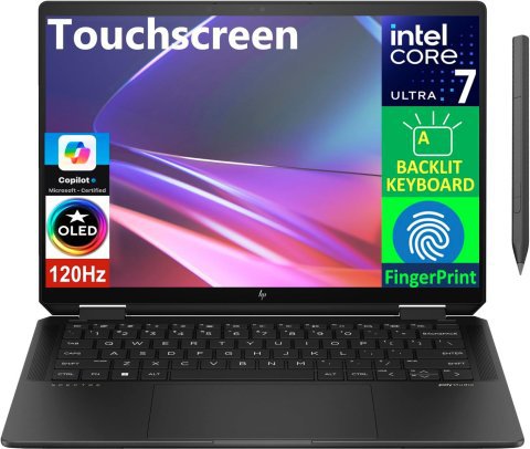 HP Spectre x360 14 Laptop, Ultra 7, 16GB, 1TB, Arc 8GB 1